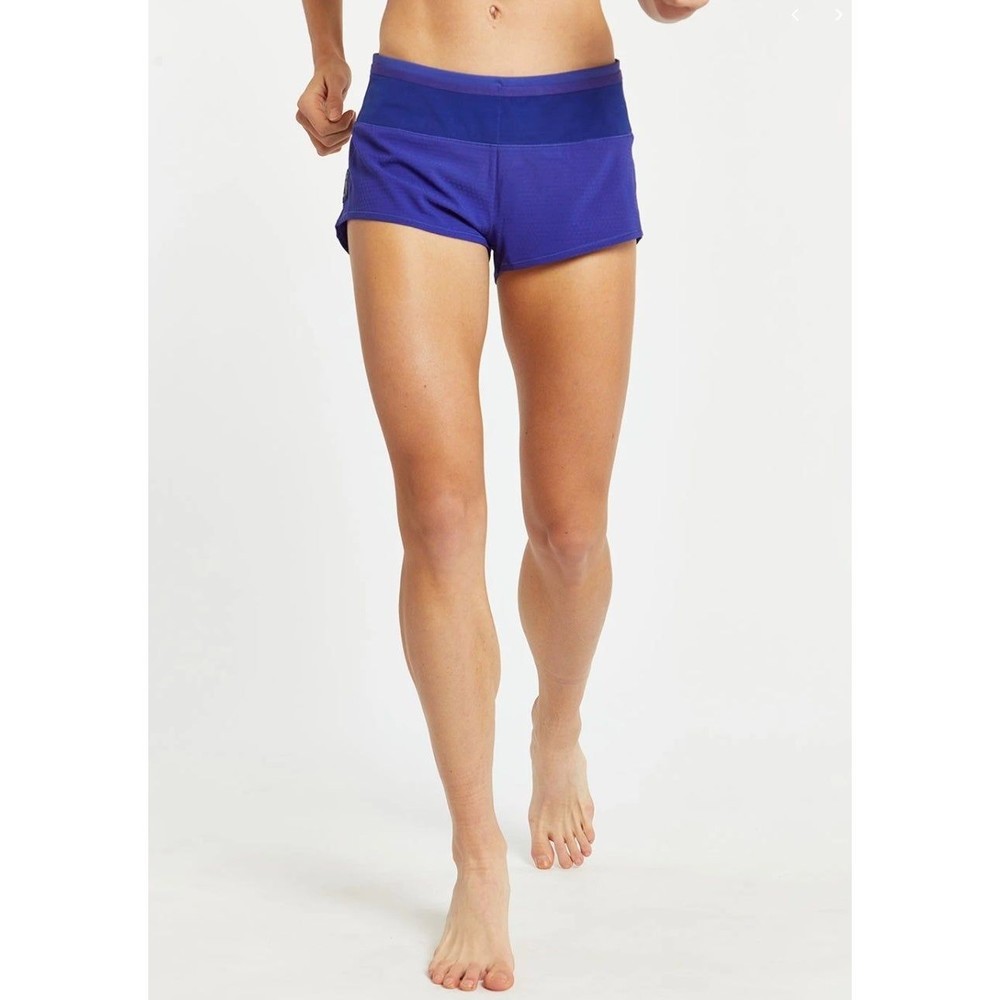 Oiselle Mac Toolbelt Roga Shorts in Lapis